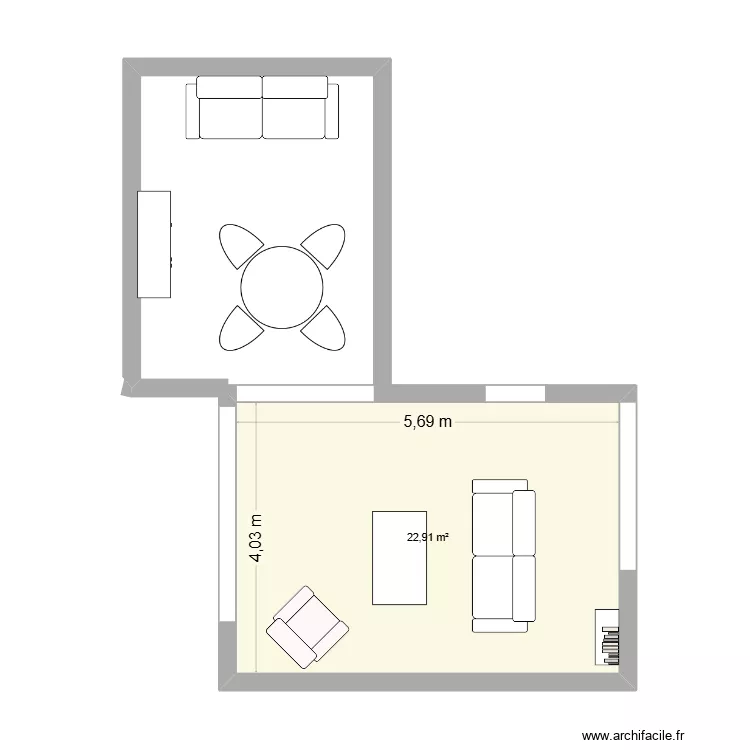Av Jomini 18. Plan de 1 et 23 m² Av Jomini 18. Plan de 1 et 23 m²