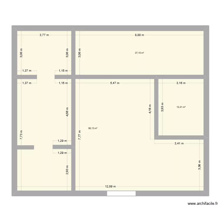 Essaouira Terrain 2. Plan de 3 pièces et 135 m²