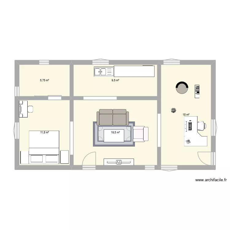 Bonne idée maison. Plan de 5 et 65 m² Bonne idée maison. Plan de 5 et 65 m²