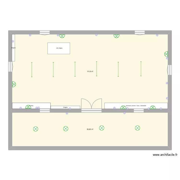 Atelier élec Rémi Guilhaudis. Plan de 2 Pièces et 163 m² Atelier élec Rémi Guilhaudis. Plan de 2 Pièces et 163 m²