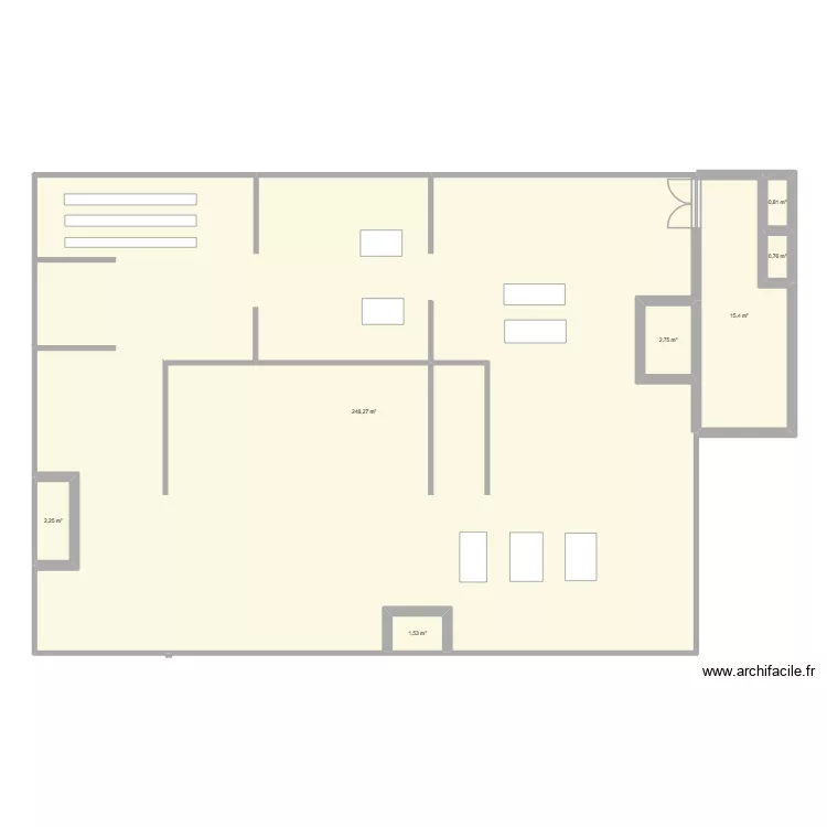 max. Plan de 7  et 272 m²