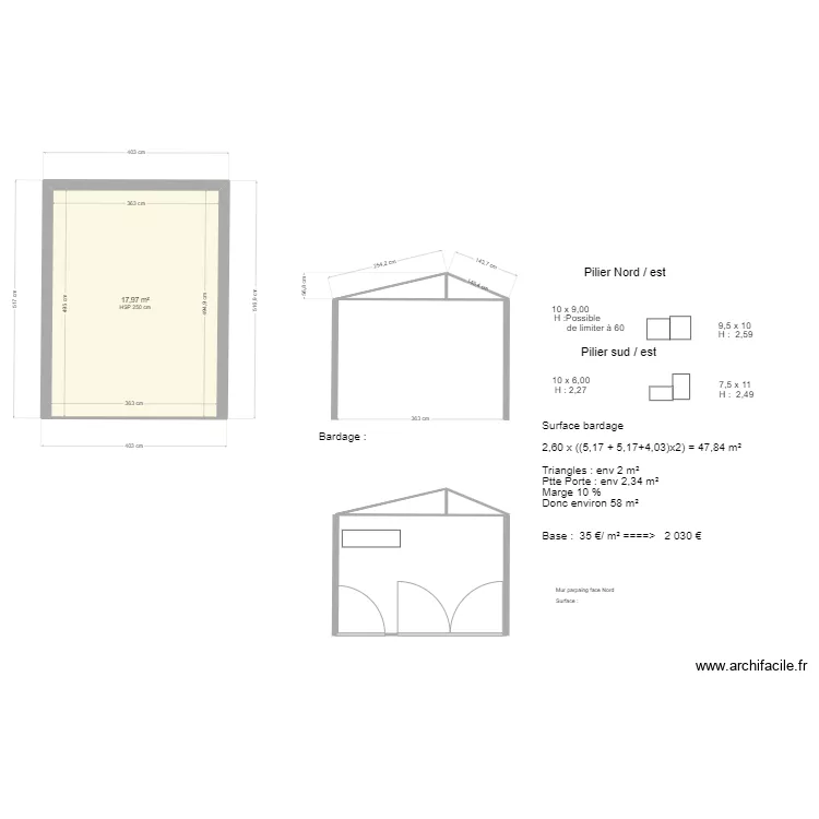 CombeBernardineBatimentExt. Plan de 