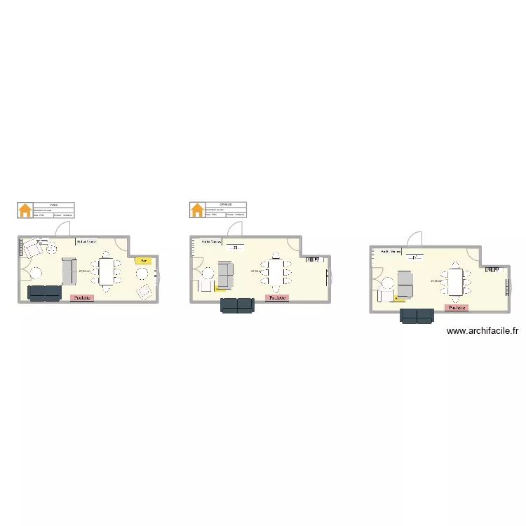 Salon. Plan de 