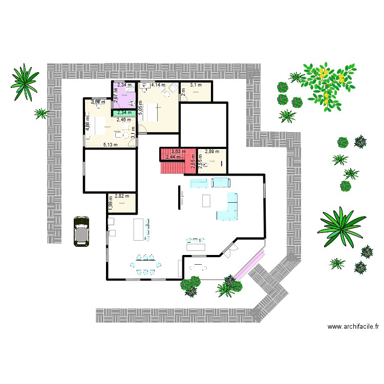 A Y O K O 3. Plan de 8 pièces et 74 m2