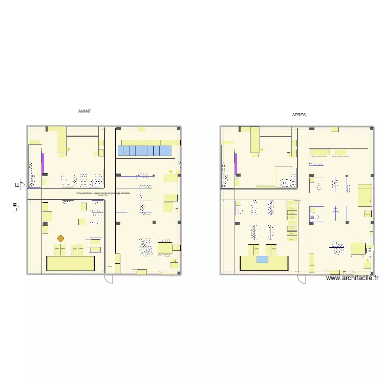Zone AEB prepa 04 2026. Plan de 2  et 459 m²