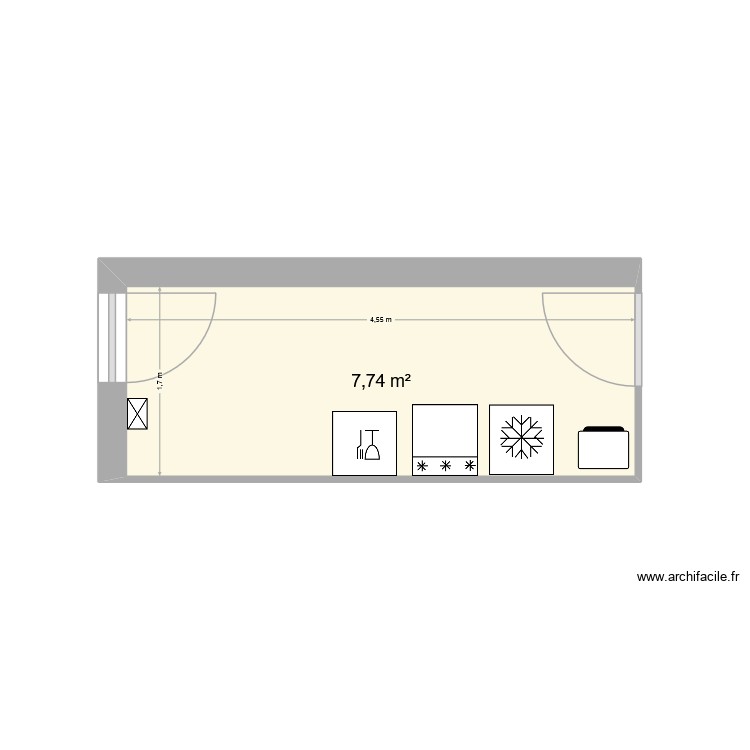 cellier 1. Plan de 0 pièce et 0 m2