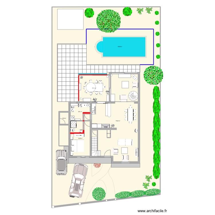 maison vernouillet chambre RDC. Plan de 0 pièce et 0 m2