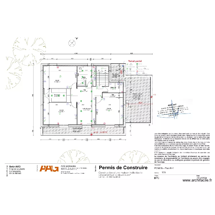 BEKIR ETAGE GUEUX. Plan de 