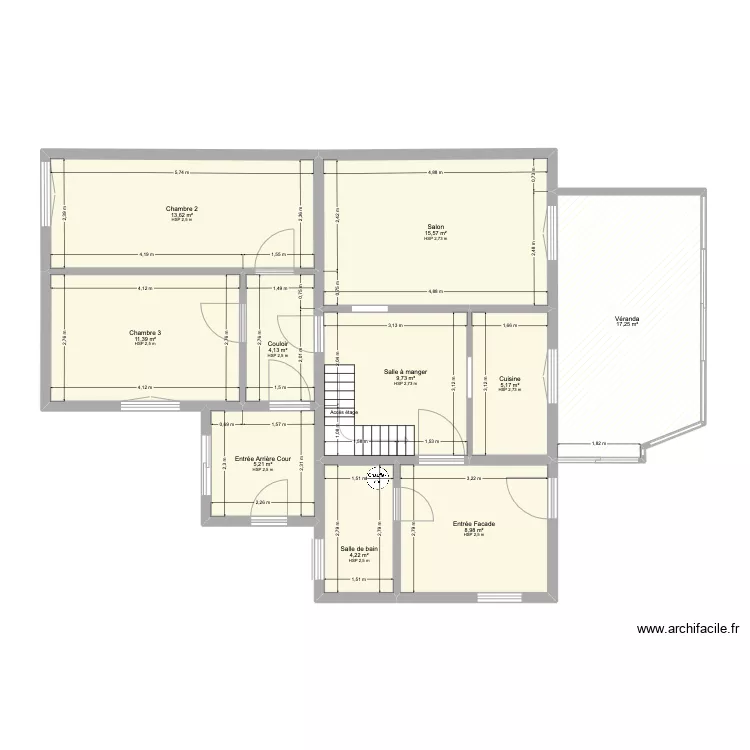 Maison Les Mureaux 2 effectuer par un pro. Plan de 