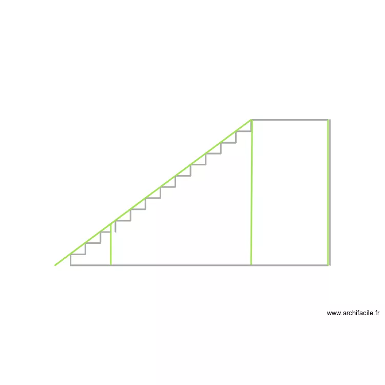 escalier provisoire SUD. Plan de escalier provisoire SUD. Plan de