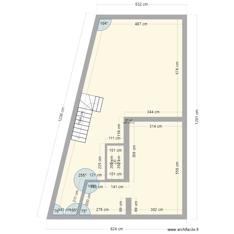 RENOVATION MAISON N°1. Plan de 6 pièces et 71 m2