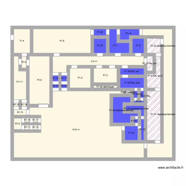 Phase II - revamping prod. Plan de 43  et 108 m²