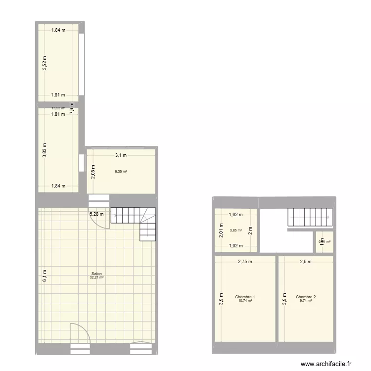 Lucile. Plan de 7 et 77 m² Lucile. Plan de 7 et 77 m²