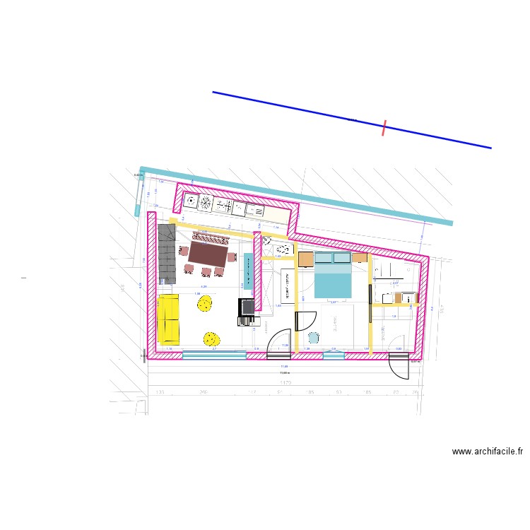 V2 Port-Blanc Plan 23.06 copie (aménagt). Plan de 0 pièce et 0 m2