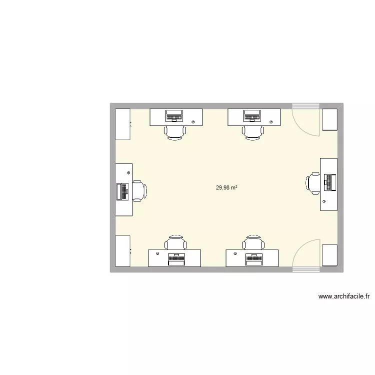 bureau ouest. Plan de bureau ouest. Plan de