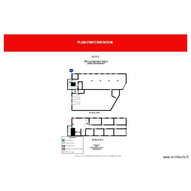 inter elys 2. Plan de 14 pièces et 180 m2