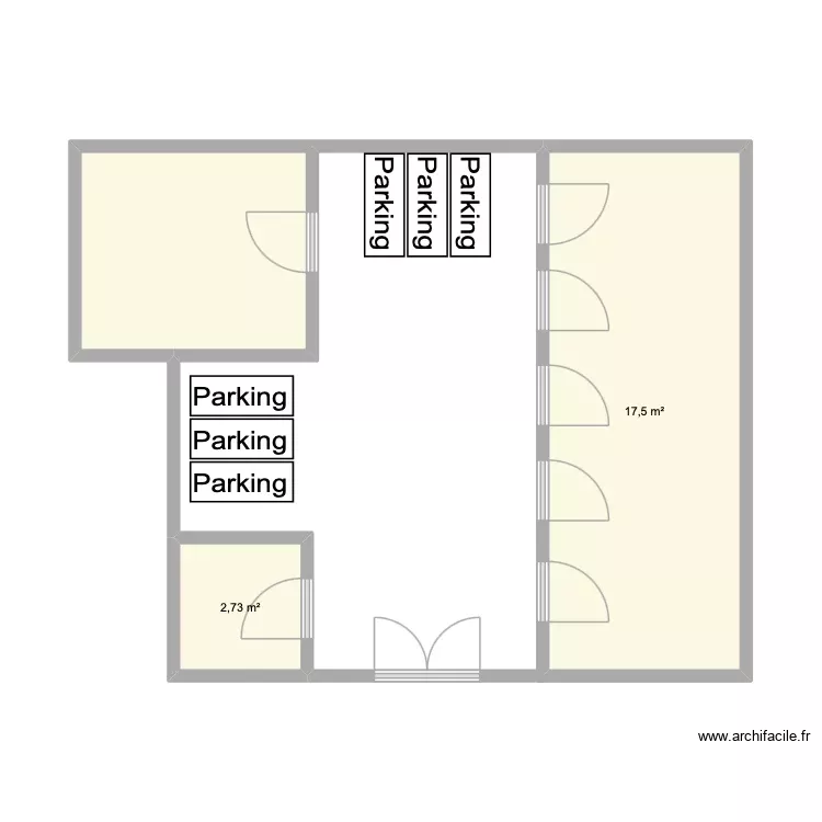 Graillon. Plan de 3 Pièces et 28 m² Graillon. Plan de 3 Pièces et 28 m²