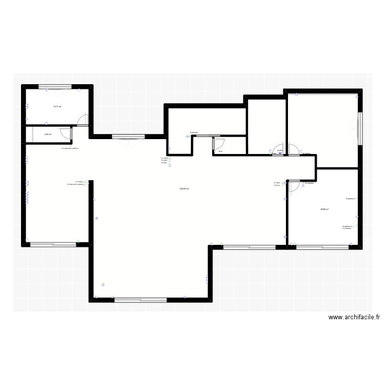 VIEU MARGOT. Plan de 4 pièces et 302 m2