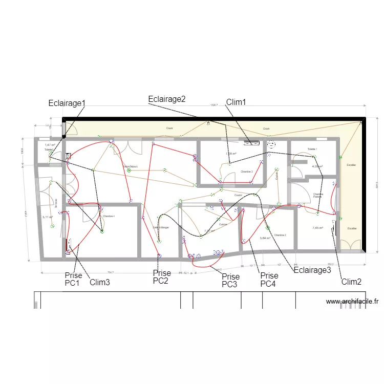 Plan Fundi Omar. Plan de 10  et 100 m²