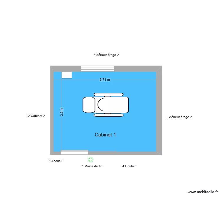 10462 Cabinet 1. Plan de 