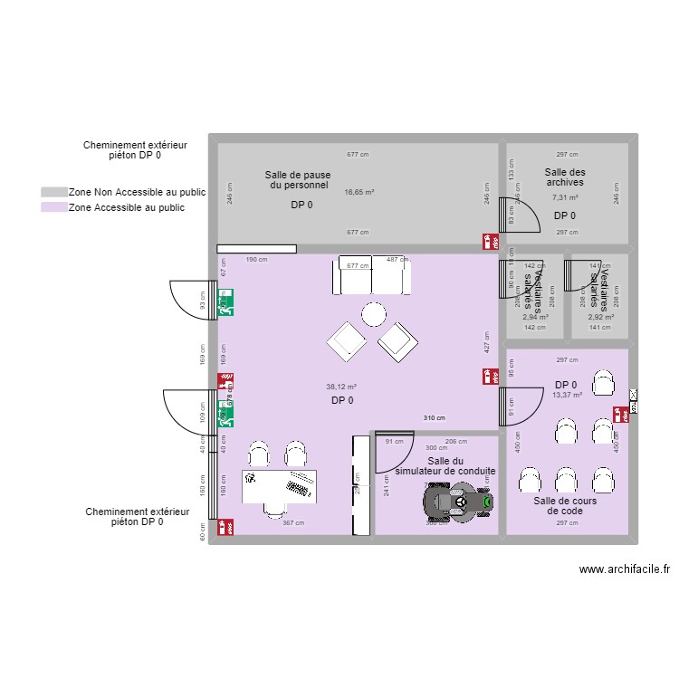 MON PERMIIIS SANS SOUCI APRES TRAVAUX. Plan de 7 pièces et 89 m2