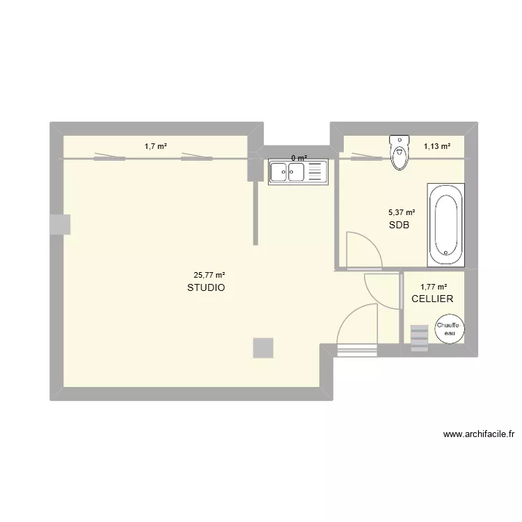 AUVITU. Plan de 6  et 36 m²