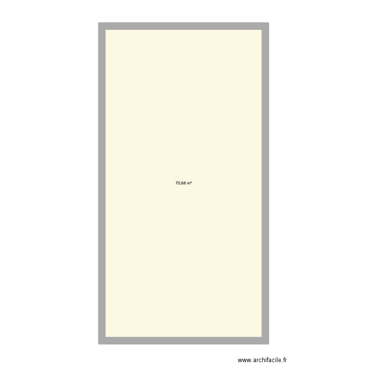 Nouveau plan 250509. Plan de 1 pièce et 71 m2