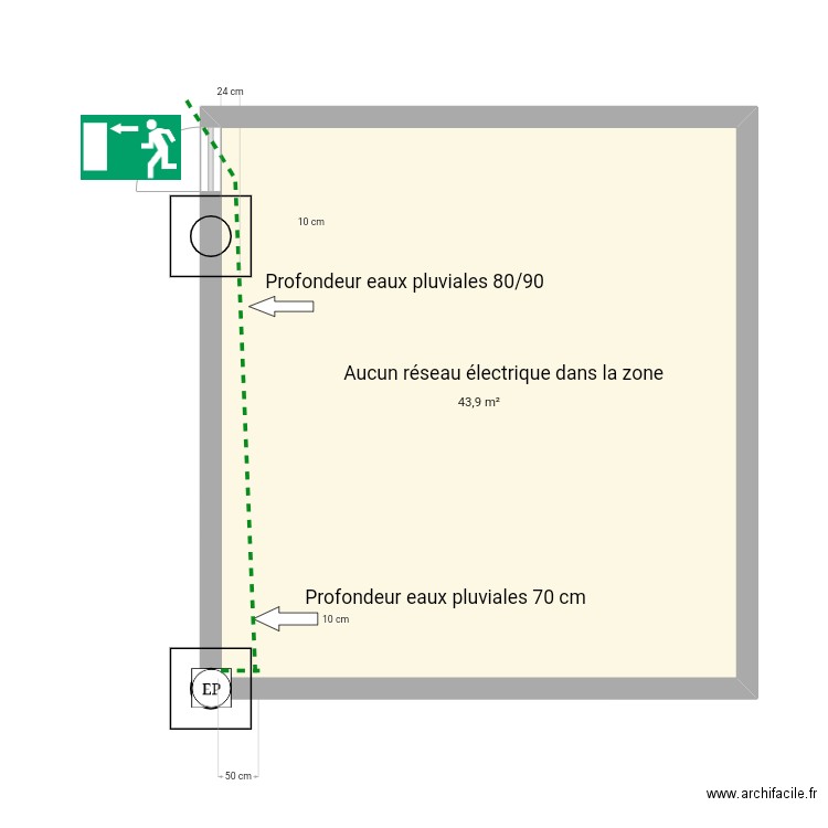 Traçage . Plan de 0 pièce et 0 m2