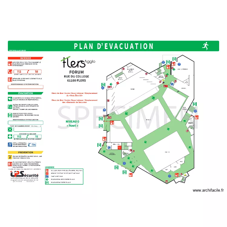 FORUM NIV 0. Plan de 
