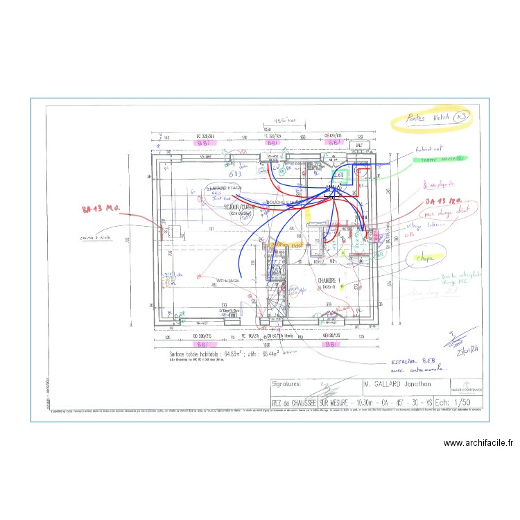 GALLARD HYDRAULIQIUE. Plan de 0 pièce et 0 m2