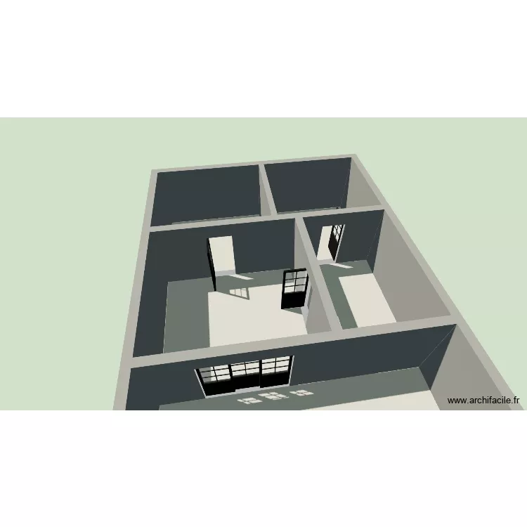 plan maison ETLV. Plan de 5 Pièces et 91 m² plan maison ETLV. Plan de 5 Pièces et 91 m²