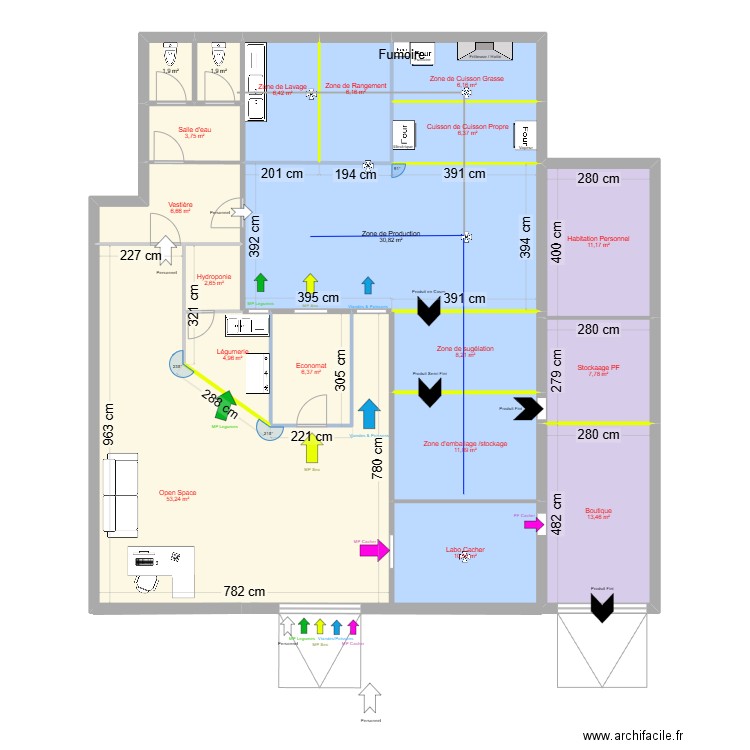 Plan Sidi Daoud. Plan de 19 pièces et 200 m2