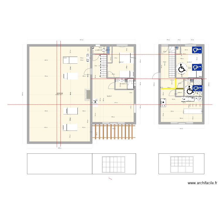 Gite esquisse V3. Plan de 0 pièce et 0 m2