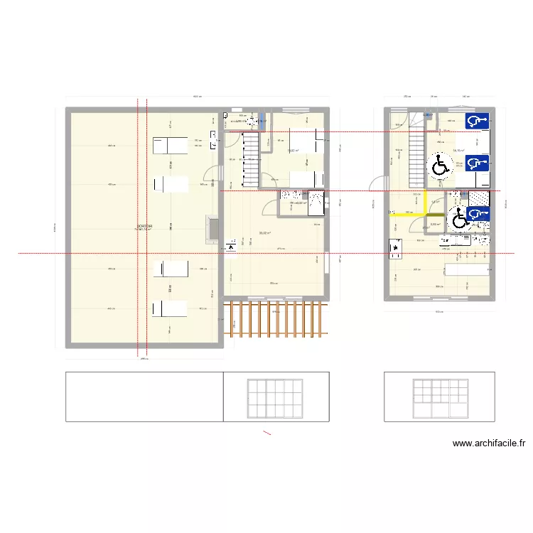Gite esquisse V3. Plan de 