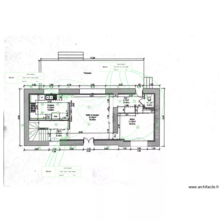 RDC BOURGEON ECL. Plan de RDC BOURGEON ECL. Plan de