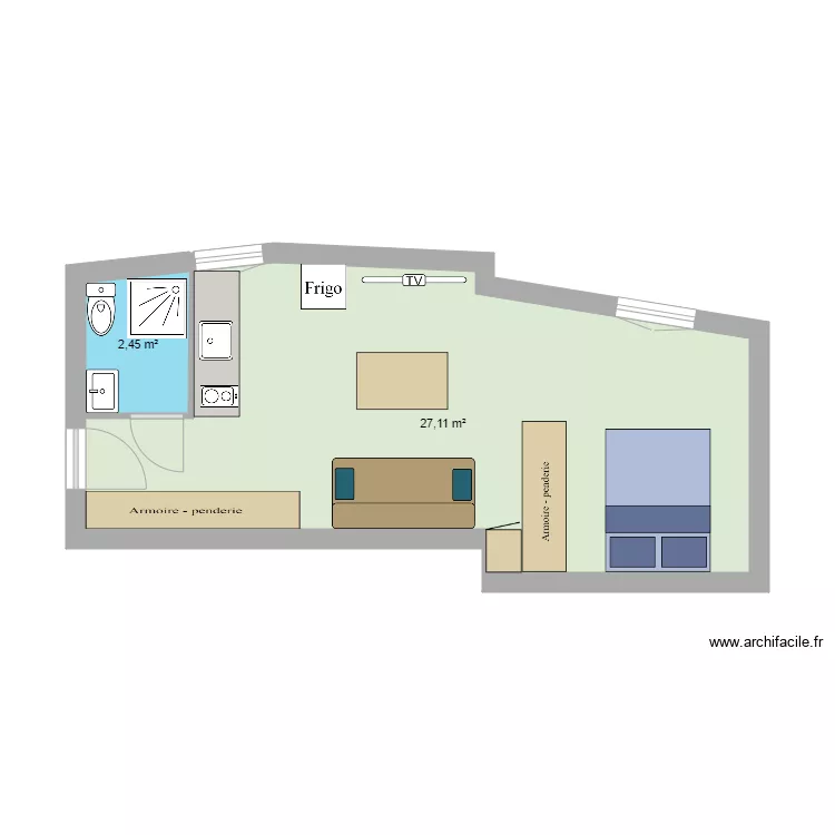 appart 1er &eacute;tage gauche 4. Plan de 