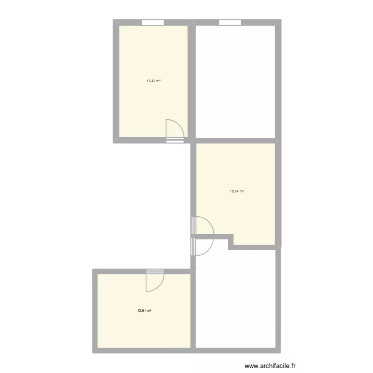 CENTRE DARCHIVES. Plan de 3  et 38 m²