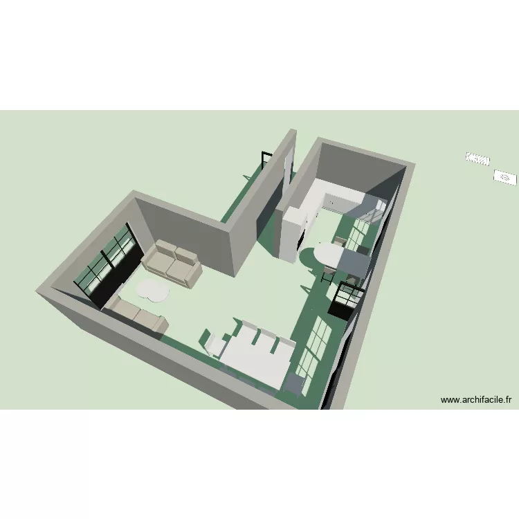 Maison v1. Plan de 