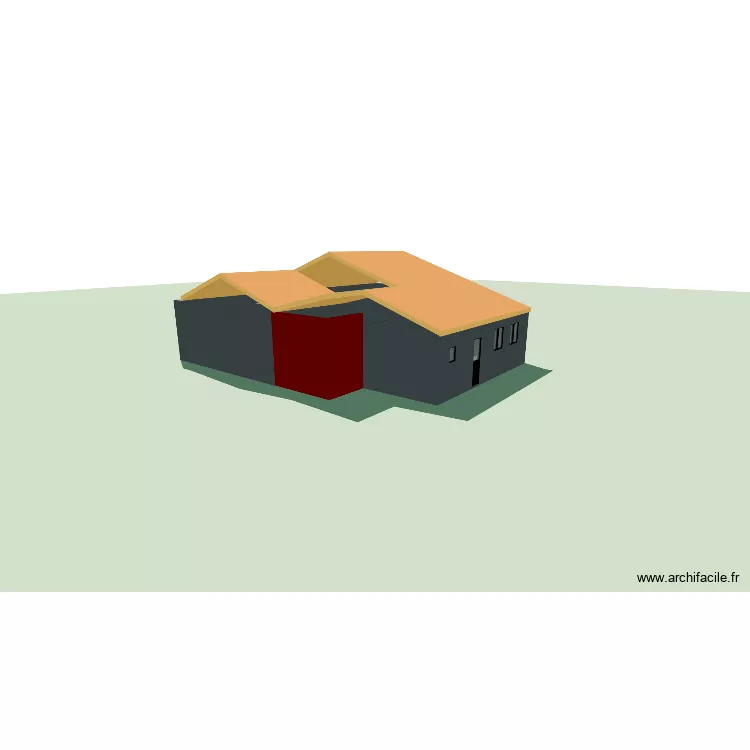 Maison avant travaux. Plan de 6  et 130 m²