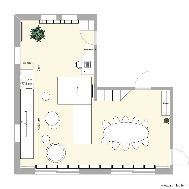 Salon. Plan de 0 pièce et 0 m2