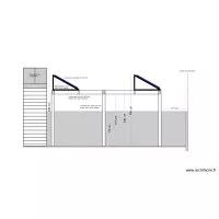 vue de cot&eacute; pergola solaire BERTAUX avec PS