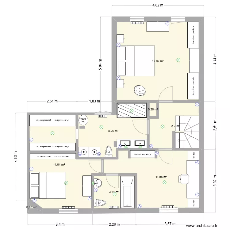 aucard 3 1er etage. Plan de aucard 3 1er etage. Plan de