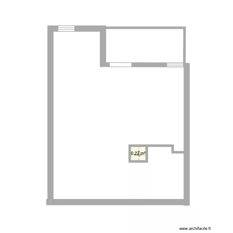 STUDIO VALMOREL _00. Plan de 1  et 0 m²