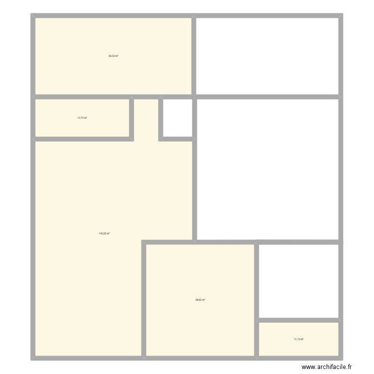 fahs. Plan de 5 pièces et 243 m2