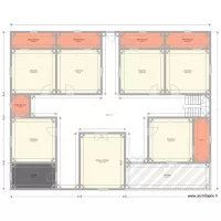 Plan de fondation d\'une maison T8