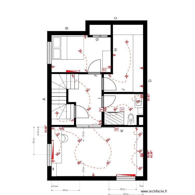 Houle Électrique. Plan de 0 pièce et 0 m2