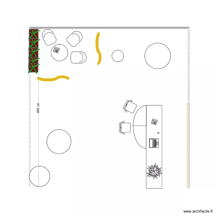 Plan Stand - Artistique. Plan de 