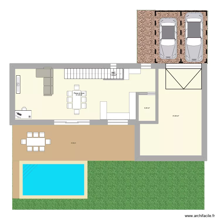 projet goult aboutit. Plan de 4 Pièces et 110 m² projet goult aboutit. Plan de 4 Pièces et 110 m²