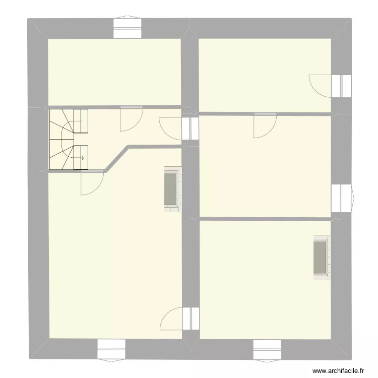 Recey 1er &eacute;tage. Plan de 