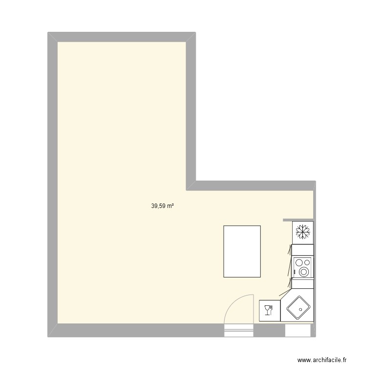 la poste sejour cuisine v2. Plan de 0 pièce et 0 m2